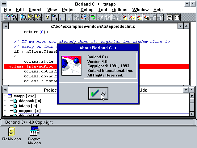 Borland CPP 4.0 - About